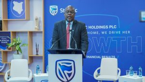 Chairman Stanbic Holdings Plc Joseph Muganda during the Stanbic Holdings Half Year 2025 Financial Results briefing